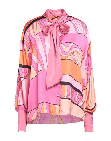 Pink Memories Woman Shirt Pink Size 10 Viscose