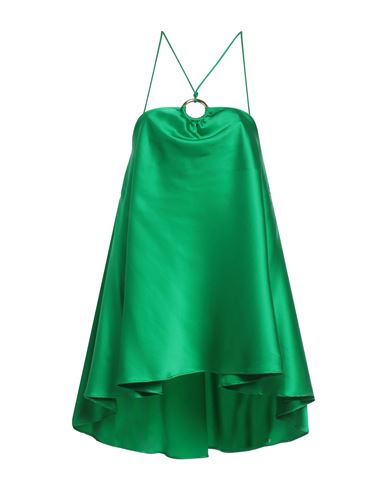 Danamè Danamé Woman Top Green Size 4 Silk, Elastane