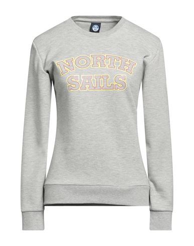 Shop North Sails Woman Sweatshirt Light Grey Size L Cotton, Polyester