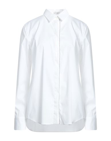 Brunello Cucinelli Woman Shirt White Size S Cotton, Polyamide, Elastane