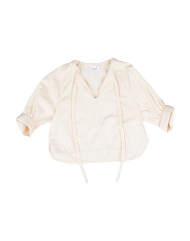 Unlabel Babies'  Toddler Girl Blouse Beige Size 6 Cotton, Elastane In Neutral