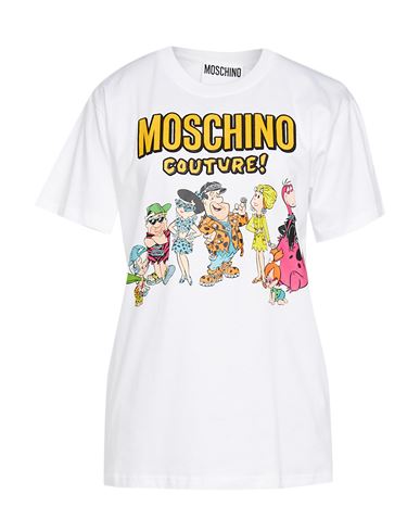 Moschino Woman T-shirt White Size S Cotton