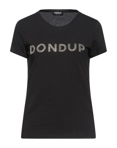 Dondup Woman T-shirt Black Size Xs Cotton, Elastane