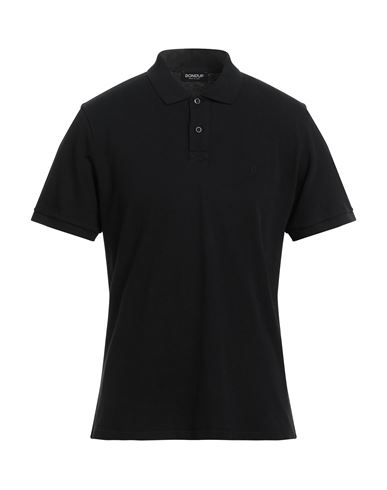 Dondup Man Polo Shirt Black Size Xxl Cotton