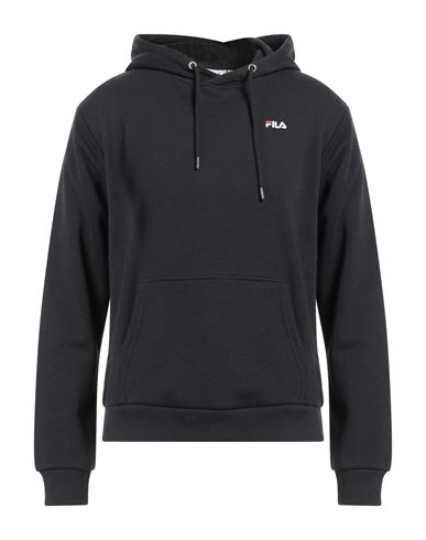 Fila Man Sweatshirt Black Size Xs Cotton, Polyester