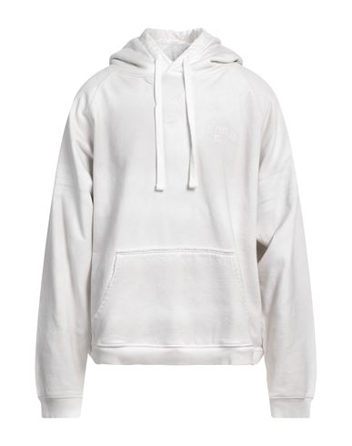 Shop Guess Man Sweatshirt Off White Size L Cotton