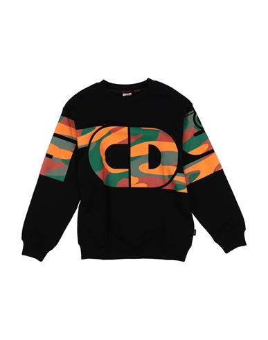 Gcds Mini Babies'  Toddler Boy Sweatshirt Black Size 6 Cotton, Elastane