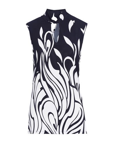 Frank Lyman Woman Top Midnight Blue Size 10 Polyester, Elastane