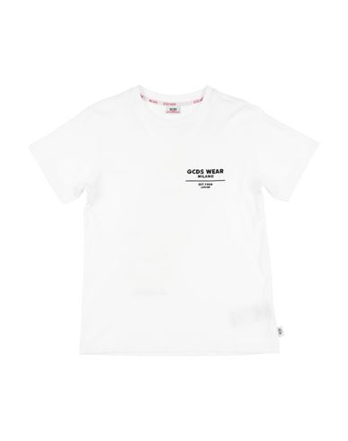 Gcds Mini Babies'  Toddler Boy T-shirt White Size 6 Cotton, Polyester