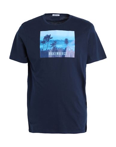 Bikkembergs Man T-shirt Navy Blue Size Xl Cotton