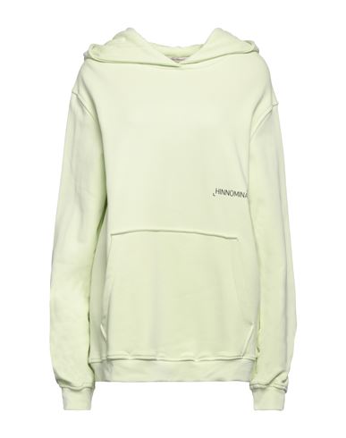 Hinnominate Woman Sweatshirt Light Green Size S Cotton, Elastane