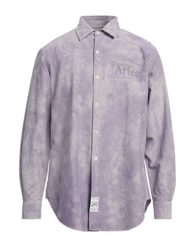 Aries Man Shirt Lilac Size Xl Cotton In Purple