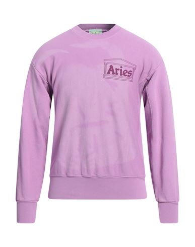 Aries Man Sweatshirt Light Purple Size L Cotton