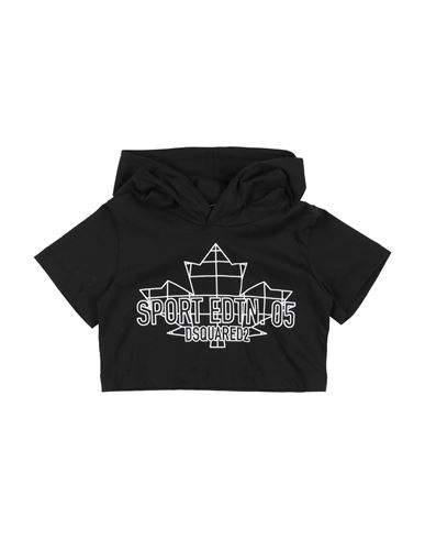Dsquared2 Toddler Girl Sweatshirt Black Size 6 Cotton, Elastane In Black