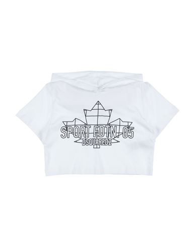 Dsquared2 Toddler Girl Sweatshirt White Size 6 Cotton, Elastane In White