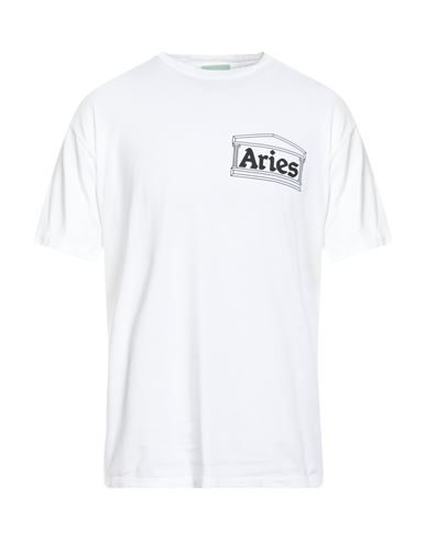 Shop Aries Man T-shirt White Size S Cotton