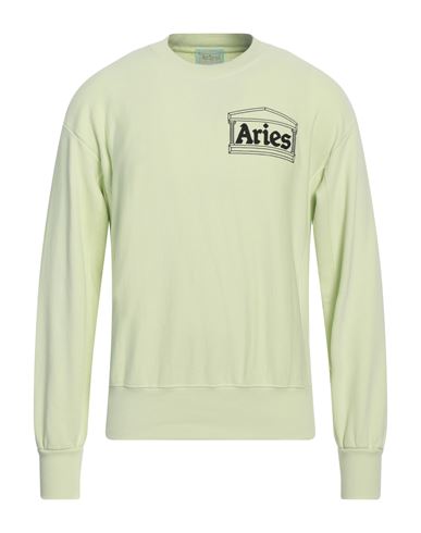 Aries Logo Crew-neck Sweatshirt In Green