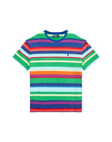 Polo Ralph Lauren Classic Fit Striped Mesh T-shirt Man T-shirt Navy Blue Size Xxl Cotton