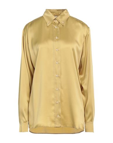 ALYSI ALYSI WOMAN SHIRT MUSTARD SIZE 2 SILK 