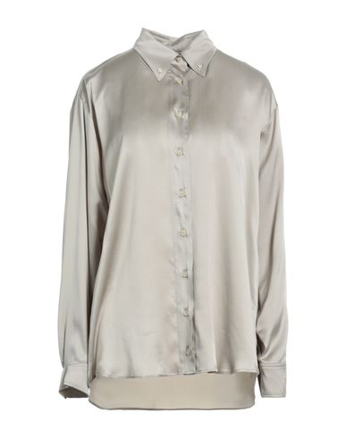 Alysi Woman Shirt Dove Grey Size 4 Silk