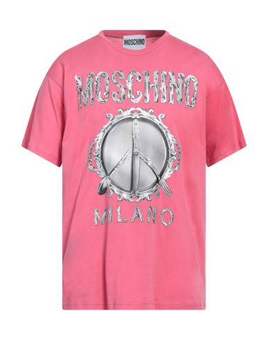 Moschino Man T-shirt Magenta Size S Cotton