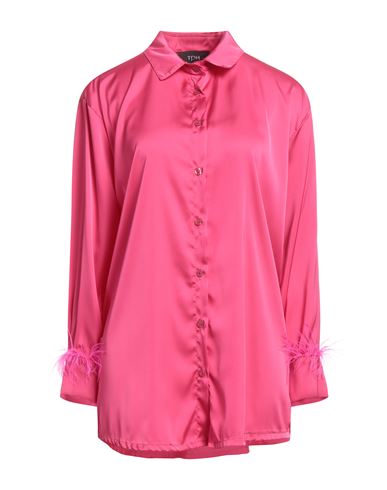 Tpn Woman Shirt Fuchsia Size M Polyester In Pink