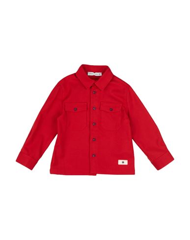 Manuel Ritz Babies'  Toddler Boy Shirt Red Size 4 Polyester, Rayon, Elastane