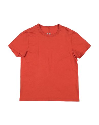Rick Owens Toddler Boy T-shirt Rust Size 6 Cotton In Red