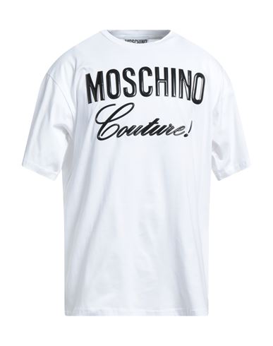 Moschino Man T-shirt White Size M Organic Cotton