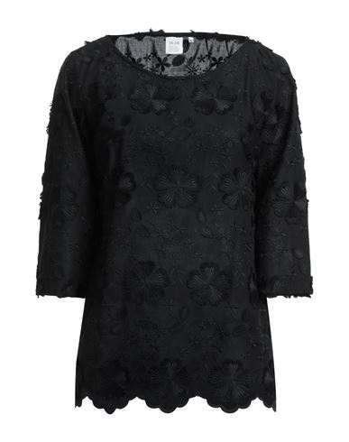 Caliban Rue De Mathieu Edition Woman Top Black Size 6 Cotton, Polyester