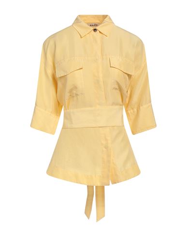A.b. A. B. Woman Shirt Yellow Size 2 Silk
