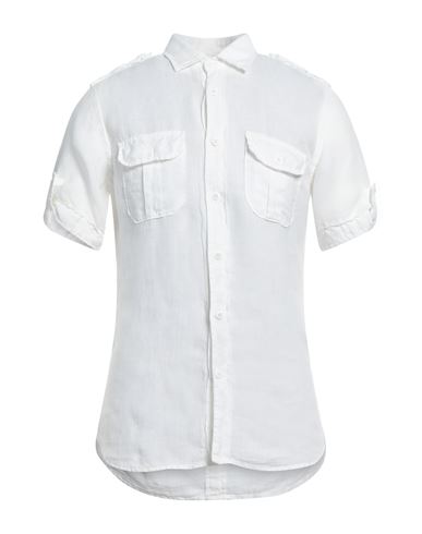 Mason's Man Shirt Ivory Size S Linen In White