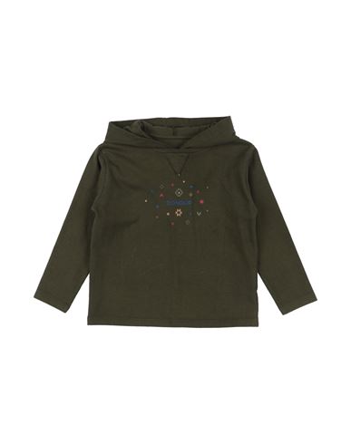 Dondup Babies'  Toddler Girl Sweatshirt Military Green Size 3 Cotton, Elastane