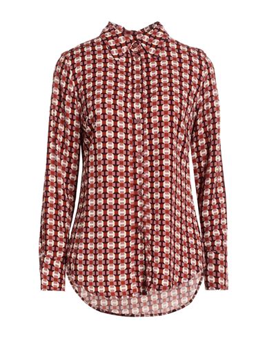 Anonyme Designers Woman Shirt Rust Size 10 Viscose In Red