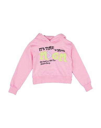 Msgm Babies'  Toddler Girl Sweatshirt Pink Size 6 Cotton