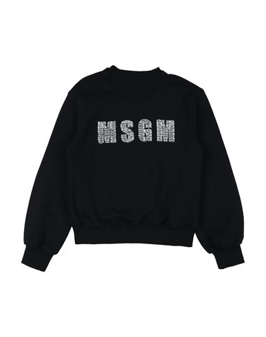Msgm Babies'  Toddler Girl Sweatshirt Black Size 6 Cotton