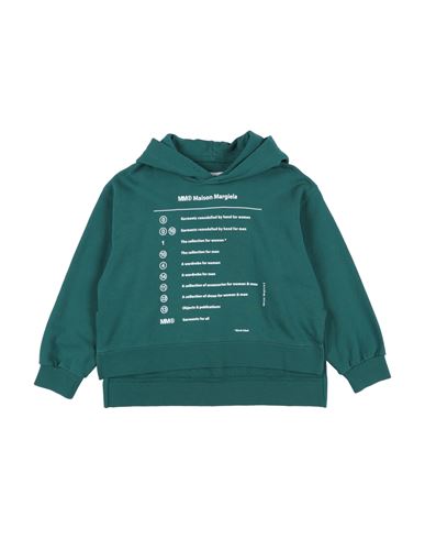 Mm6 Maison Margiela Toddler Girl Sweatshirt Dark Green Size 6 Cotton, Elastane In Green