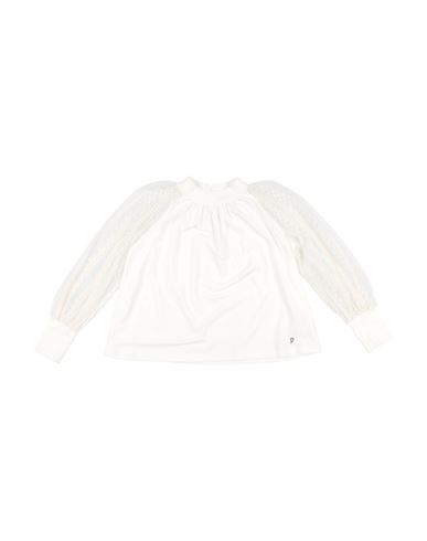 Dondup Babies'  Toddler Girl Top Ivory Size 6 Cotton, Elastane, Polyamide, Polyester In White