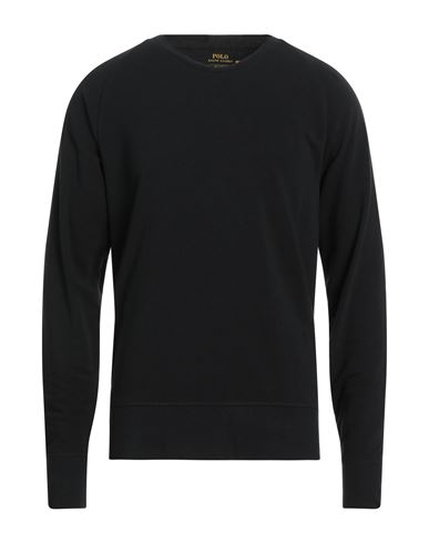 Polo Ralph Lauren Man Sweatshirt Black Size M Cotton, Elastane