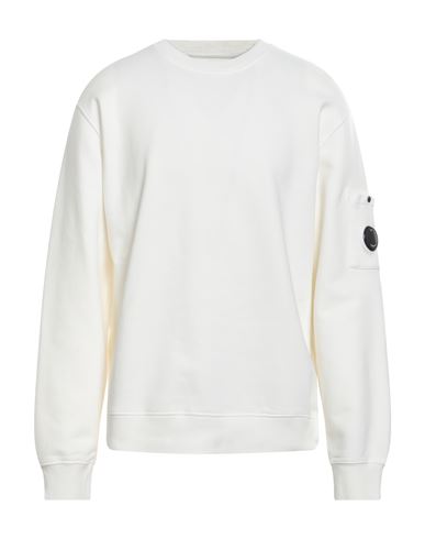 C.p. Company C. P. Company Man Sweatshirt White Size Xxl Cotton