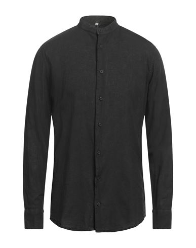 Shop Mulish Man Shirt Black Size L Linen