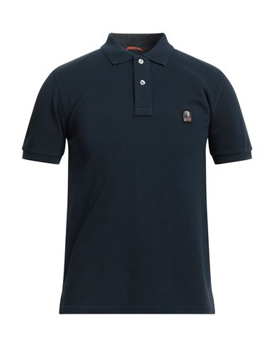 Shop Parajumpers Man Polo Shirt Midnight Blue Size S Cotton