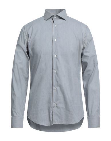 Mulish Man Shirt Grey Size 16 Cotton, Elastane