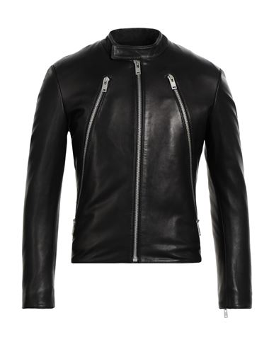 Shop Maison Margiela Man Jacket Black Size 34 Ovine Leather