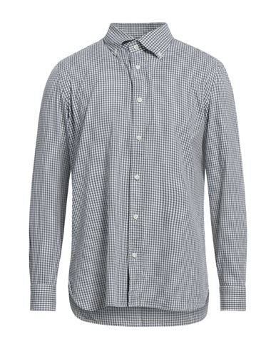 Giampaolo Man Shirt Grey Size 17 Cotton