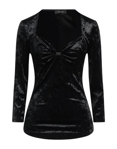 Isabel Marant Woman T-shirt Black Size 4 Polyester, Elastane