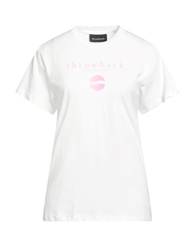 Throwback . Woman T-shirt White Size L Cotton