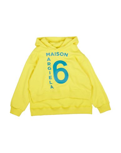 Mm6 Maison Margiela Toddler Girl Sweatshirt Yellow Size 6 Cotton In Yellow