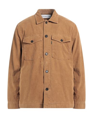 Department Five Department 5 Man Shirt Camel Size Xl Cotton In Beige