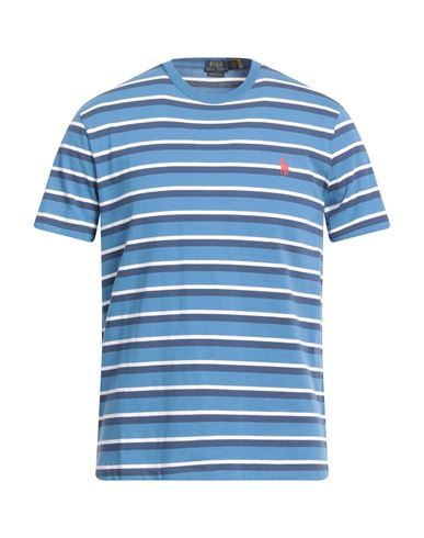 Polo Ralph Lauren Man T-shirt Azure Size Xxl Cotton In Blue